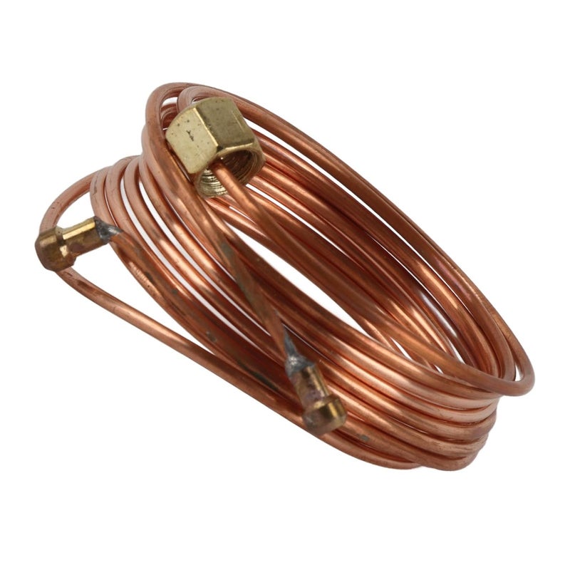 Mechanical Oil Pressure Gauge Kit 72in Copper Tubing with Fittings for Car Truck Tractor - Image 3